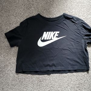 Black Nike crop top, size small